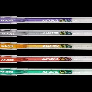 Matador Glitter Gelpen(5pcs) Pouch