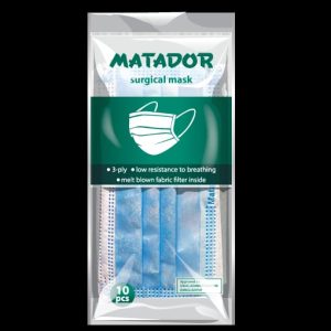 Matador Surgical Mask (10 Pcs) Pack
